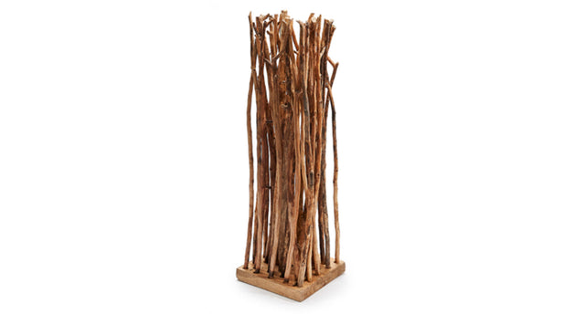 Peeled branch pillar 30x30x100cm natural