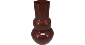 Vaas zink d16 h30cm terra shiny