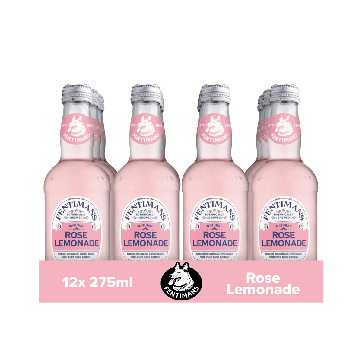 Butelka z lemoniadą różaną Fentimans (12x 275ml)