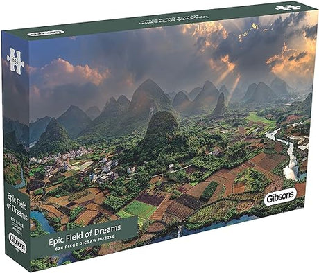 Puzzle Gibsona - epickie pole snów w Guilin w Chinach - 636 elementów