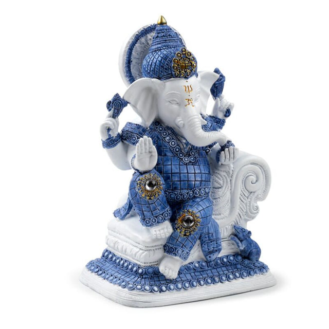 Biało-niebieska medytacja ganesh