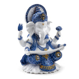 Biało-niebieska wiedza ganesh