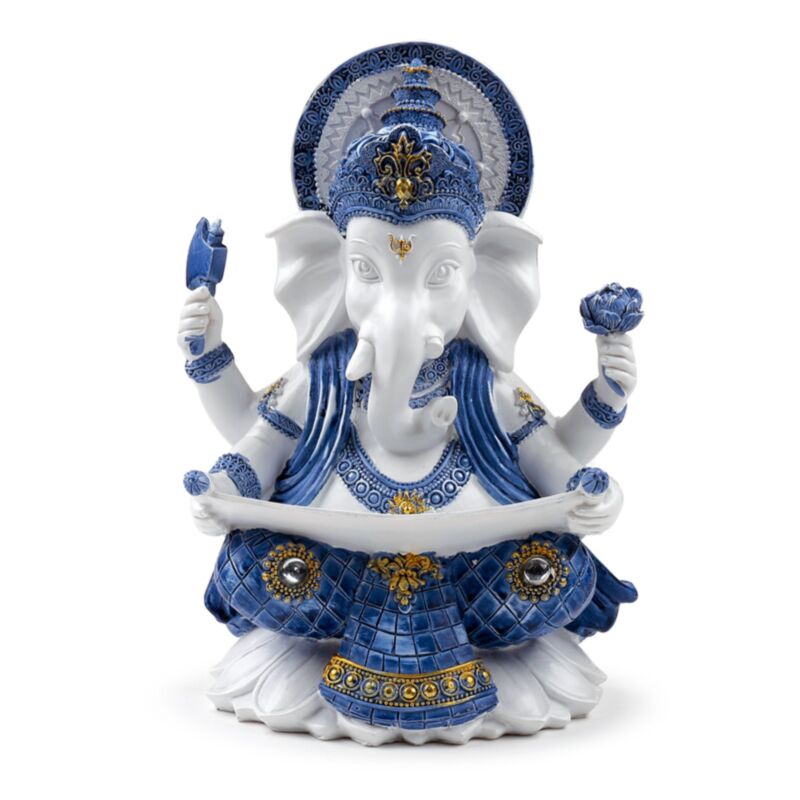 Biało-niebieska wiedza ganesh