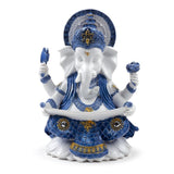 Biało-niebieska wiedza ganesh