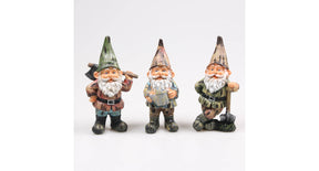 Kabouter 3 assortie polyester 4.5x4x10 cm