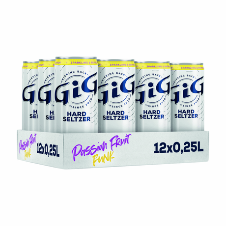 Puszka funkowa z twardą selcerską marakują (12 x 25 cl)