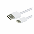 Kabel do transmisji danych Greenmouse USB-A na USB-C, tkany, 2 metry (5 sztuk)