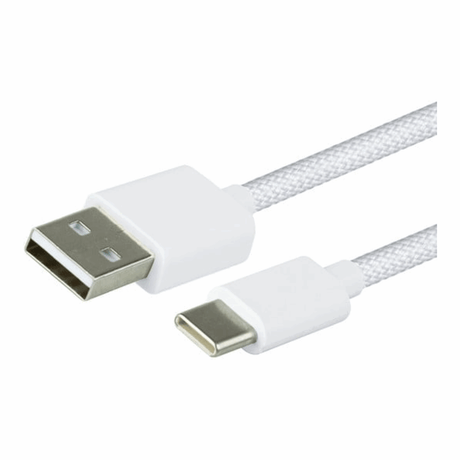 Kabel do transmisji danych Greenmouse USB-A na USB-C, tkany, 1 metr (5 sztuk)
