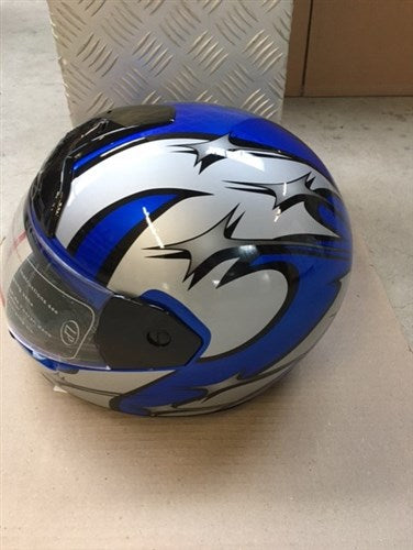 Kask integralny LP XL 61 cm Race Blue Silver