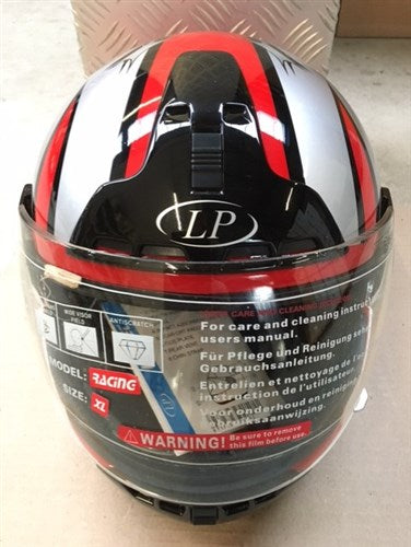 LP IntegraalHelm XL 61 cm Race Rood Silver