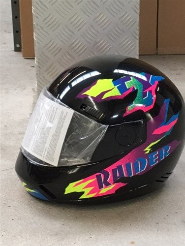 LP IntegraalHelm XL 61CM Race Black Retro