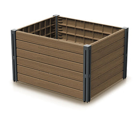 Prosperplast planeten met een bodem van groente-robintuin 75,6x61,8x46cm brons