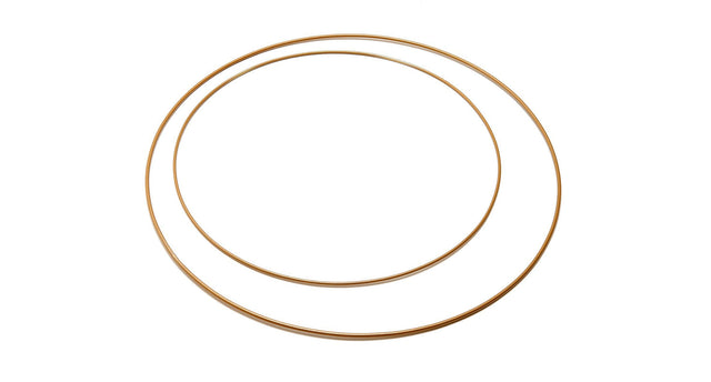 Metal ring 50cm gold per stuk