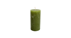 Kaars rustiek 140 70mm olive
