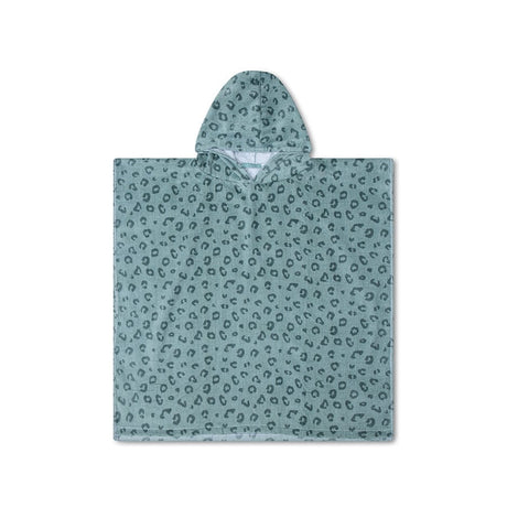 Lampart | zielone poncho plażowe 65 x 65 cm