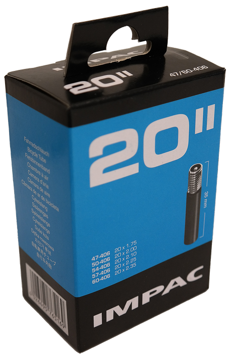 IMPAC Wewnętrzna rurka (przez Schwalbe) AV20 20x1,75 ETRO 40 60-406 Valiel: Auto Schrader Valve 35 mm