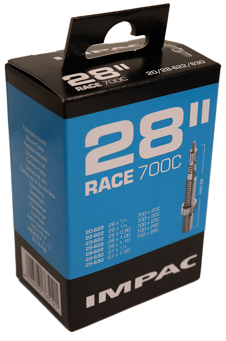IMPAC Wewnętrzna rurka (przez Schwalbe) SV28 Race, 28x1 ETRO 20 28-622 630, zawór: francuski 40 mm