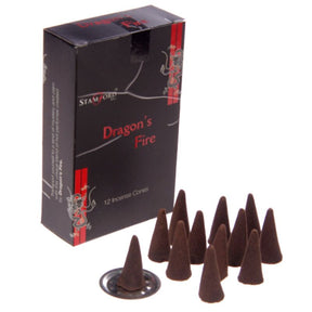 Dragons Fire 37180 - czarne kadzidełka Stamford