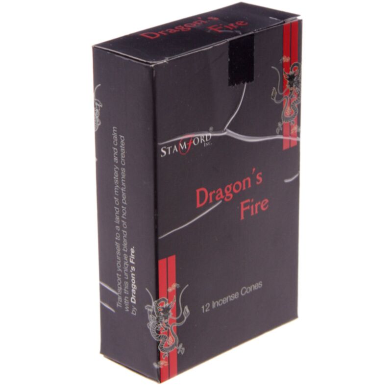 Dragons Fire 37180 - czarne kadzidełka Stamford
