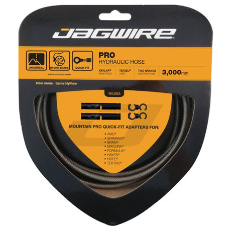 Zestaw węży hydraulicznych Jagwire pro - węglowo-srebrny