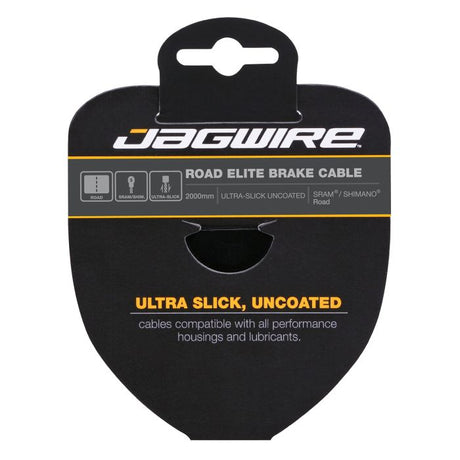 Linka hamulca szosowego Jagwire — elitarna, polerowana, ultra gładka stal nierdzewna — 1,5 x 2750 mm — sram shimano
