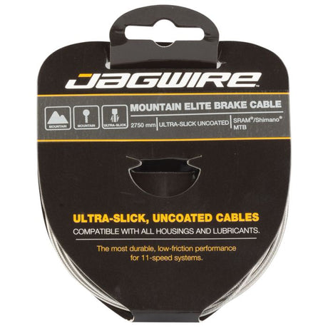 Linka hamulca górskiego Jagwire — elitarna, polerowana, ultra gładka stal nierdzewna — 1,5 x 2750 mm — sram shimano