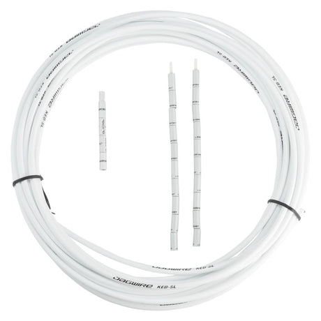 Obudowa hamulca Jagwire 5mm keb slick-lube (10m + zaślepki) - biała