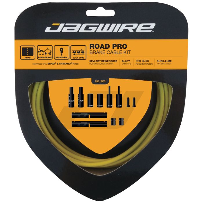 Zestaw hamulcowy Jagwire Road Pro - żółty