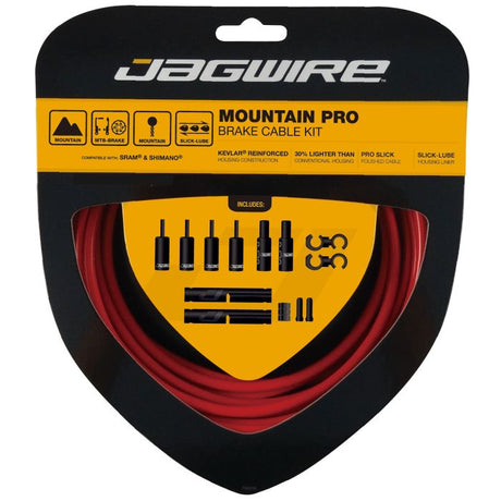 Zestaw hamulcowy Jagwire Mountain Pro - czerwony