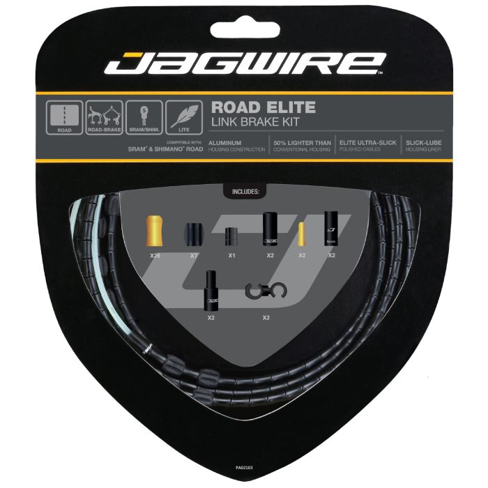 Zestaw hamulców Jagwire Road Elite Link - czarny