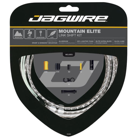 Zestaw przerzutek Jagwire Mountain Elite Link - srebrny