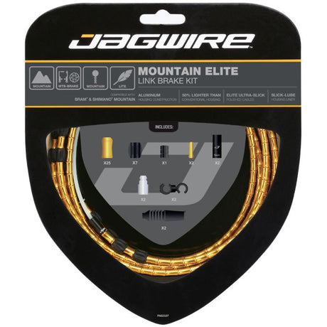 Zestaw hamulców Jagwire Mountain Elite Link - złoty