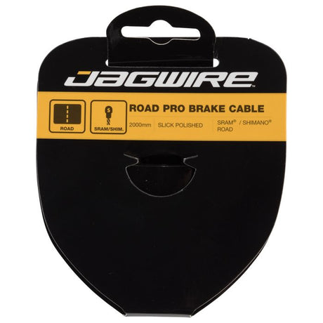Linka hamulca szosowego Jagwire - profesjonalna polerowana, gładka stal nierdzewna - 1,5x2000mm - sram shimano