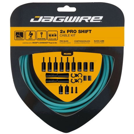 Zestaw przerzutek Jagwire 2x Pro - celeste