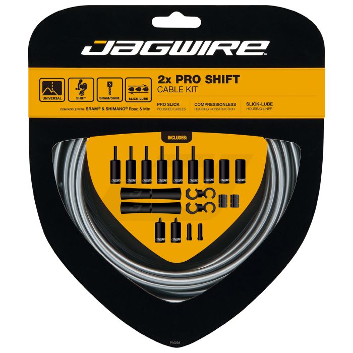 Zestaw przerzutek Jagwire 2x Pro - lodowoszary