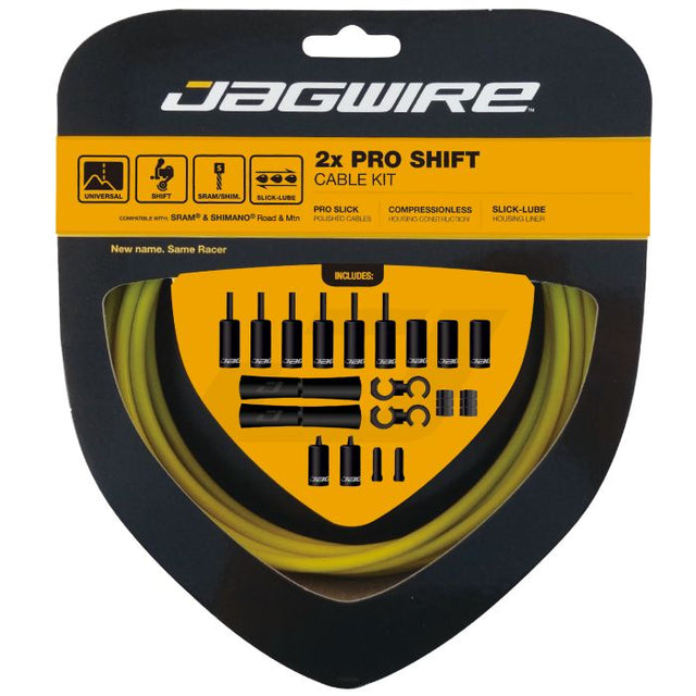 Zestaw przerzutek Jagwire 2x pro - żółty