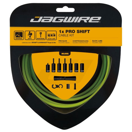 Zestaw przerzutek Jagwire 1x pro - organiczny zielony