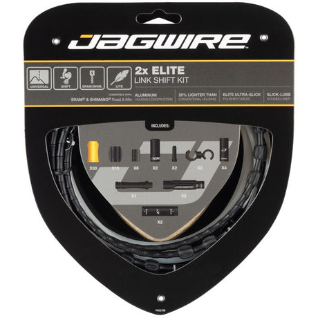 Zestaw przerzutek Jagwire 2x Elite Link - czarny