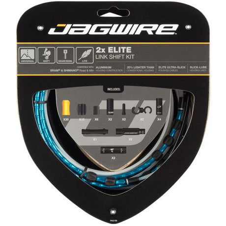 Zestaw przerzutek Jagwire 2x Elite Link - niebieski