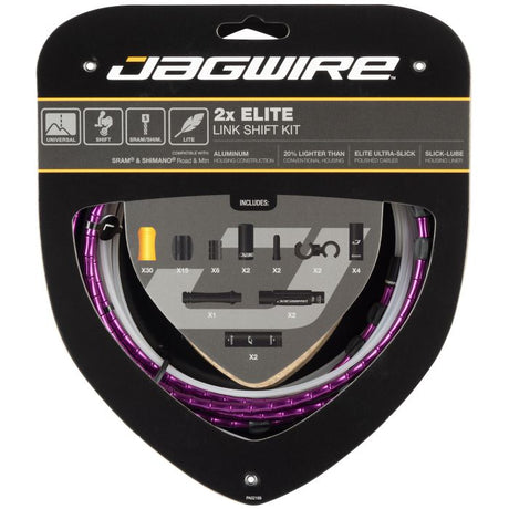 Zestaw przerzutek Jagwire 2x Elite Link - limitowany fioletowy