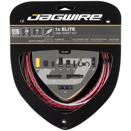 Zestaw przerzutek Jagwire 1x Elite Link - czerwony