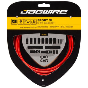 Zestaw zmiany biegów Jagwire Sport XL - czerwony