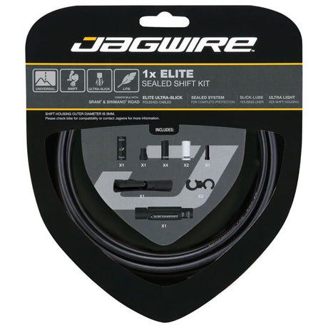 Uszczelniony zestaw przerzutek Jagwire 1x Elite - stealth black