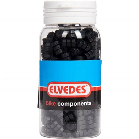 Elvedes gumowe O-ringy dla kabla przełącznika REM Ø1.1-1,5 mm czarny (słoik z 250 sztukami)
