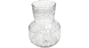 Vase glass clear 15.8x15.8x20.3cm
