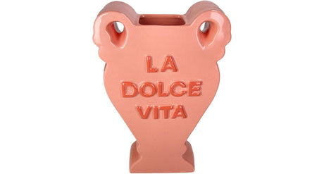 Hd vase la dolce vita dolomite peach 23x9.5x35.8cm