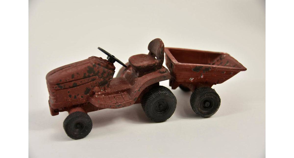 Tractor met aanhanger 20x7,5x7 cm