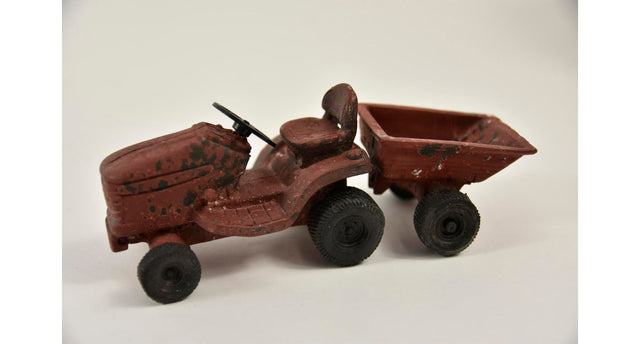 Tractor met aanhanger 20x7,5x7 cm