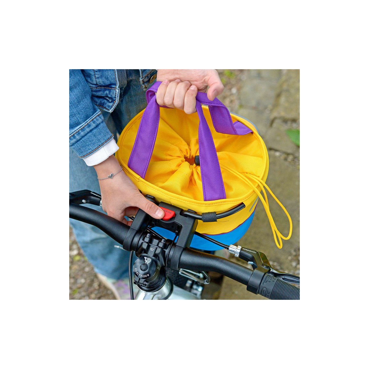 Torba na kierownicę Klickfix shopper dziecko lori 4l niebieska
