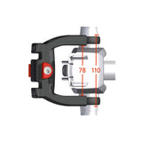 NEWLOXS Starther Holder Klickfix E-rower Ø22-26mm zaciski + zamek